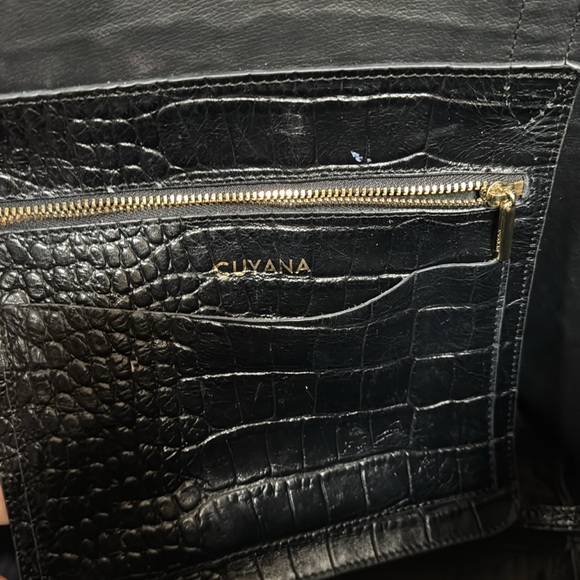 Cuyana Croc-Embossed Structured Tote - Size Small - Picture 6 of 16